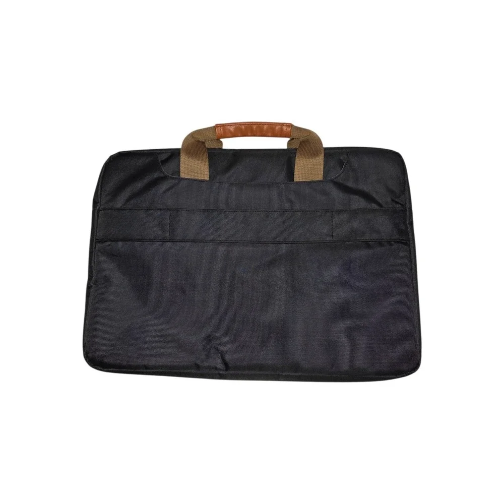 Lacdo Laptop Briefcase Mens OS Black Messenger Bag Padded Multi-Pocket Business